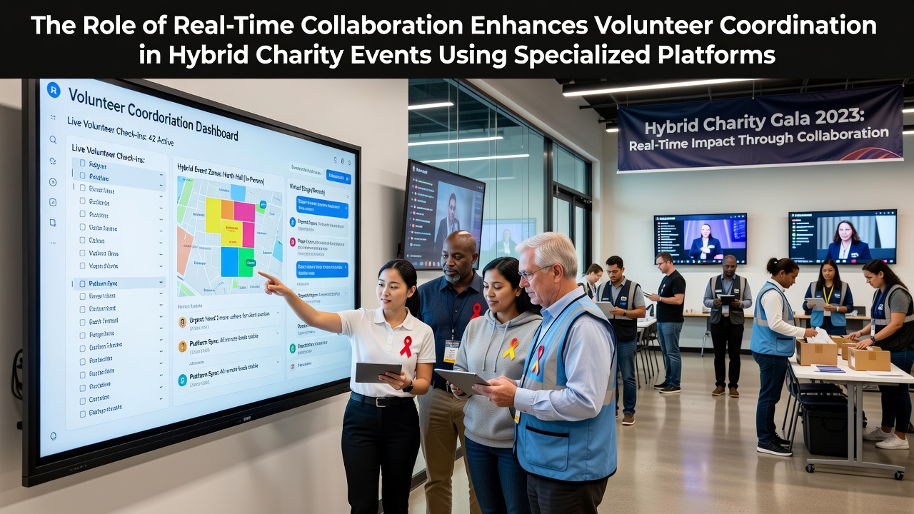 The Role of Real-Time Collaboration Enhances Volunteer Coordination in Hybrid Charity Events Using Specialized Platforms