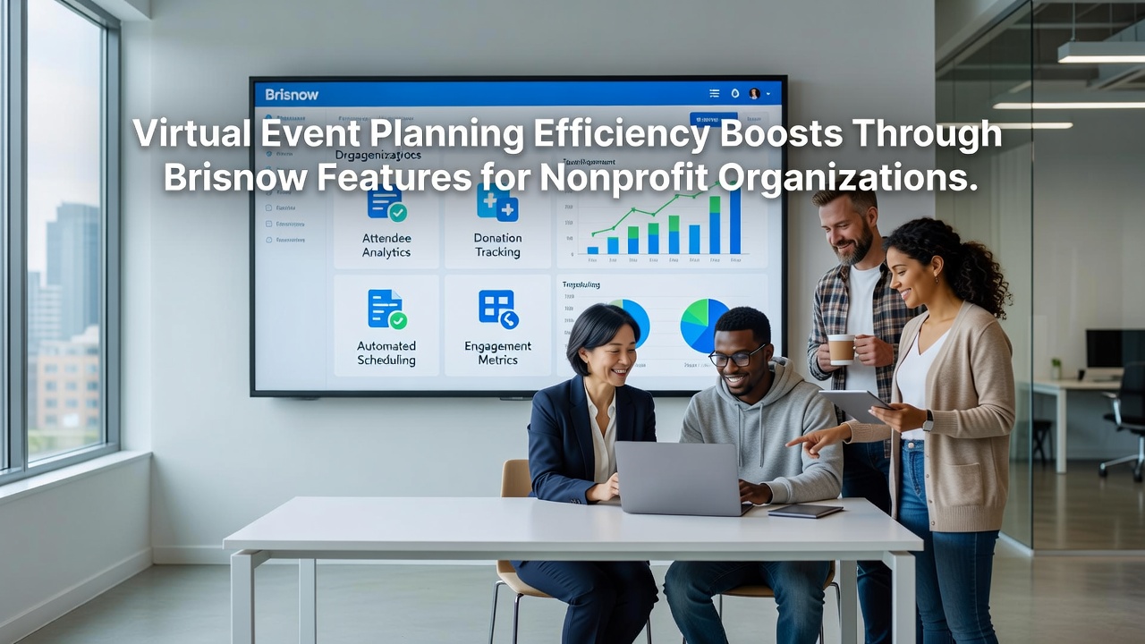 Virtual Event Planning Efficiency Boosts Through Brisnow Features for Nonprofit Organizations